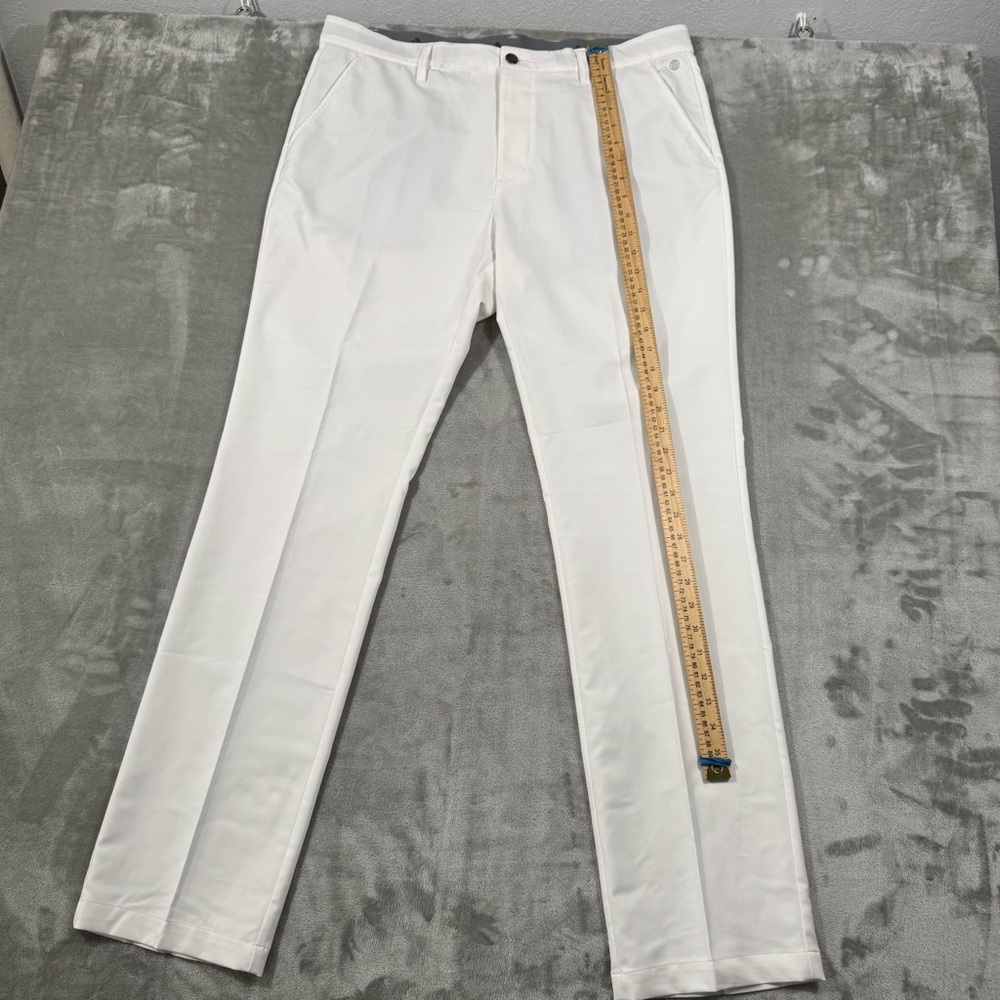 Adidas Golf Ultimate365 Pants Mens 36x33 White Performance Regular Straight - Picture 3 of 10